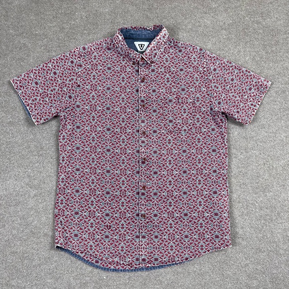 VISSLA Other - VISSLA BUTTON DOWN SHIRT MENS MEDIUM MULTICOLOR (103)